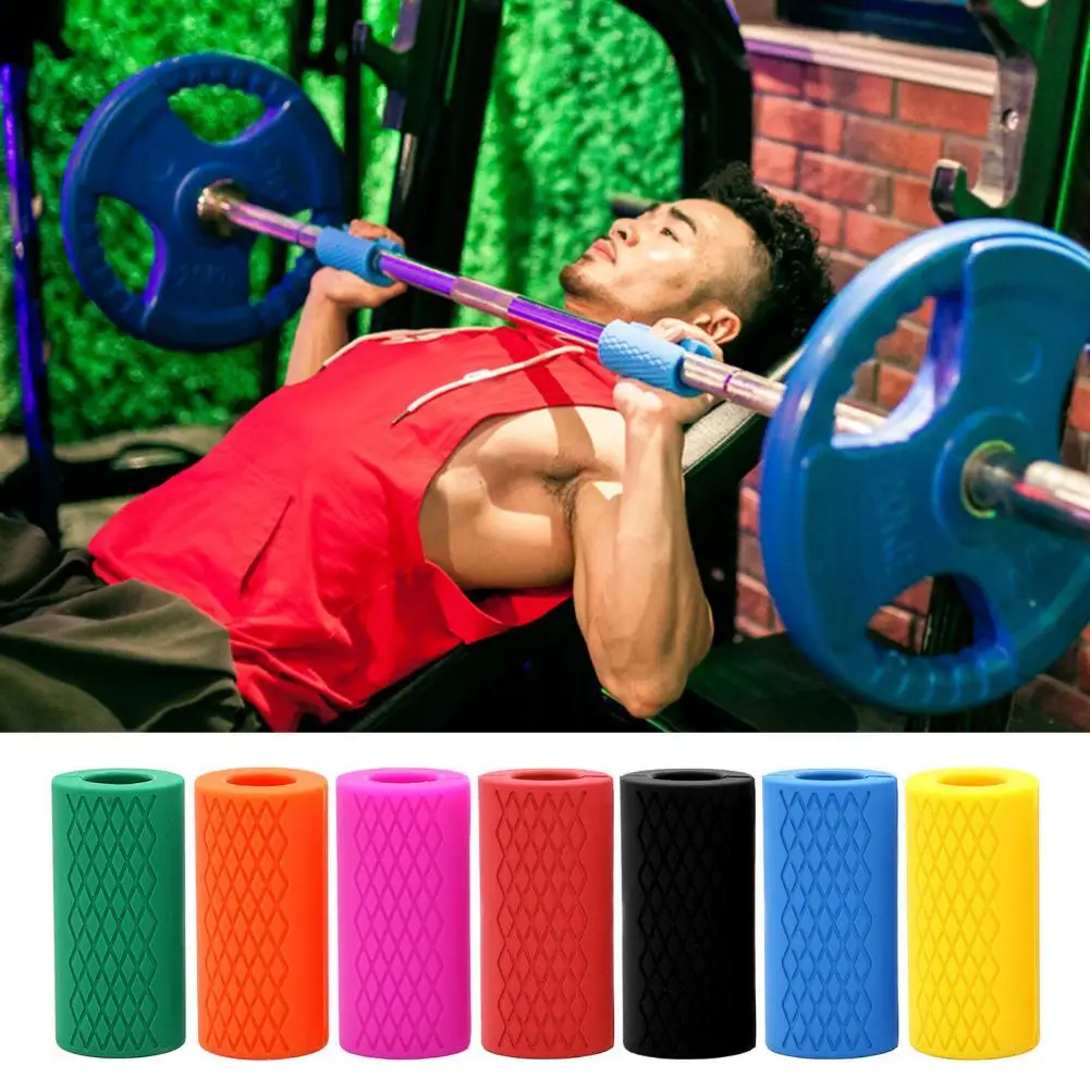 

Silicone Great Thick Bar Fat Dumbbell Grips Small Size Weight Bar Grip Long Lasting for Fitness Training