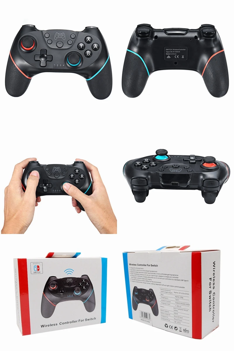 Лидер продаж для Nintendo Switch Pro NS-переключатель Pro геймпад Беспроводной-Bluetooth геймпад игровой джойстик контроллер с 6-осевым ручка