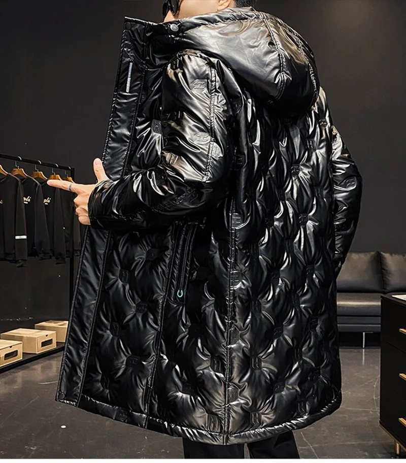 Парка мужская зимняя на 80% белом утином пуху водонепроницаемая | Мужская одежда