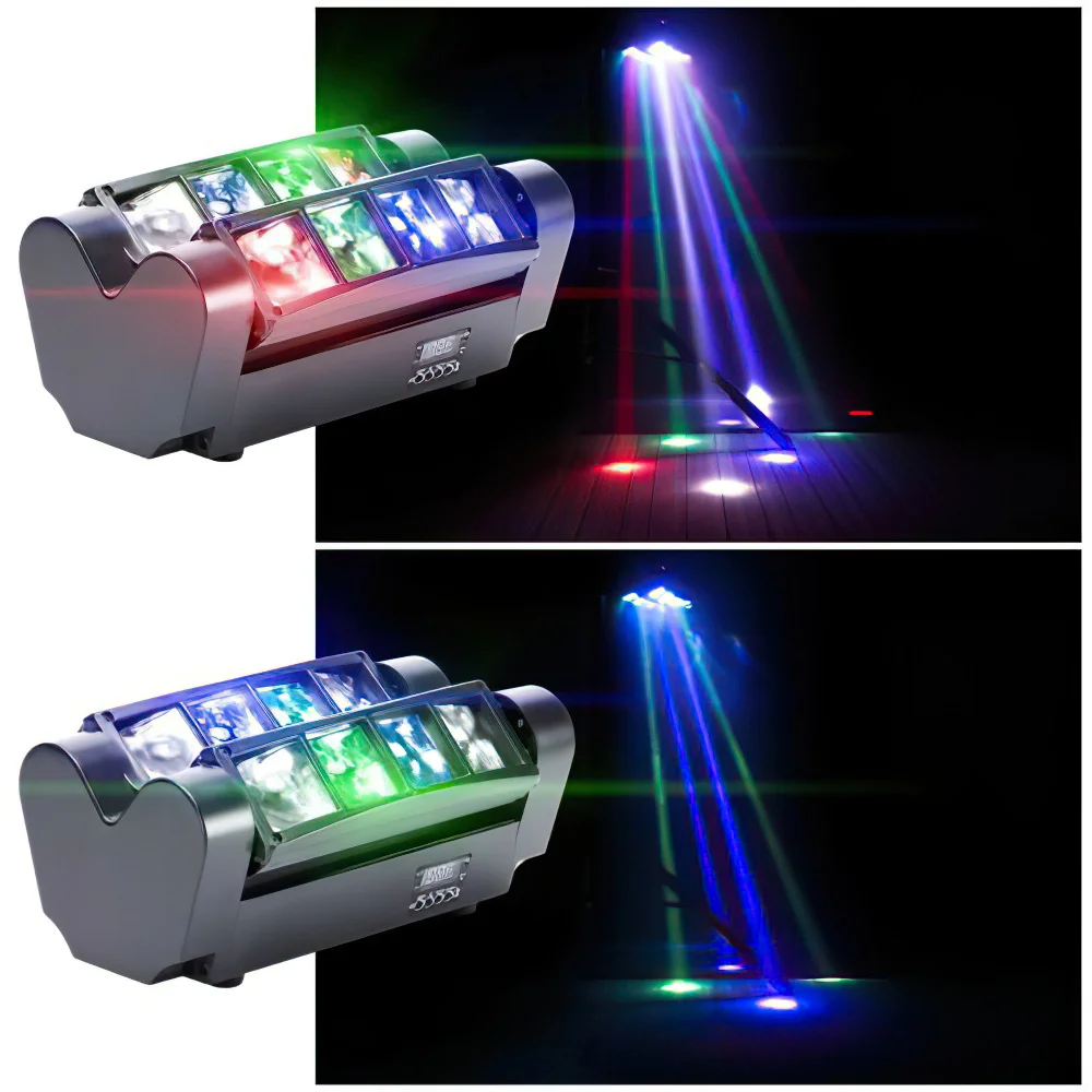 

8 LEDs Laser Projector Disco Light 40W Stage Lighting RGBW Moving Head DJ Nightclub Lights for Wedding Birthday Party Dj Home