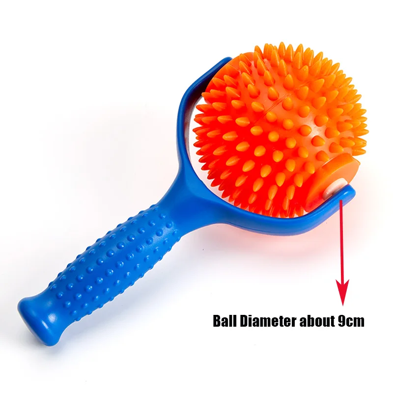 Массажный роликовый массажер с шипами для расслабления мышц глубоких тканей