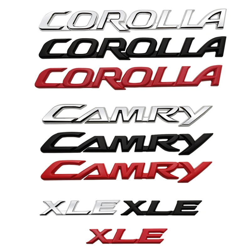 Автомобильная наклейка металлическая эмблема Наклейка для Toyota Camry Corolla XLE GR Sport TRD