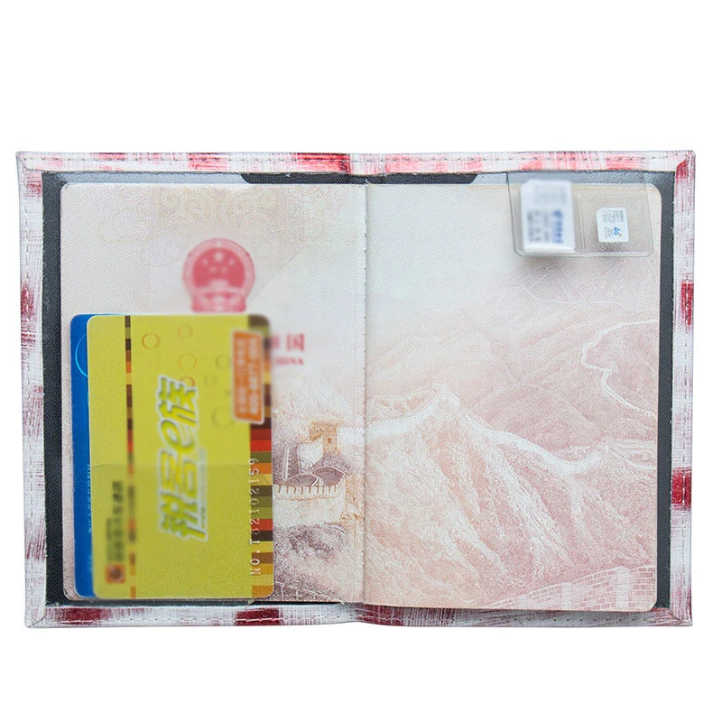 

New Beautiful Watercolor passport holder Wallet Protect Cover Passport Cover Card Holder Organizer Color Printing Travel