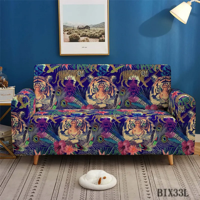 

Animal Pattern Slipcovers Sofa Cover Elastic Sofa Cover for Living Room Couch Cover Sofa Towel Single/Two/Three/Four-seat