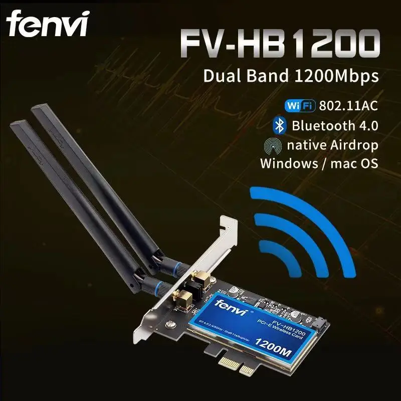 Настольный двухдиапазонный 802.11ac BCM94360CS2 беспроводной-AC WiFi Bluetooth 4 0 PCI-E адаптер для