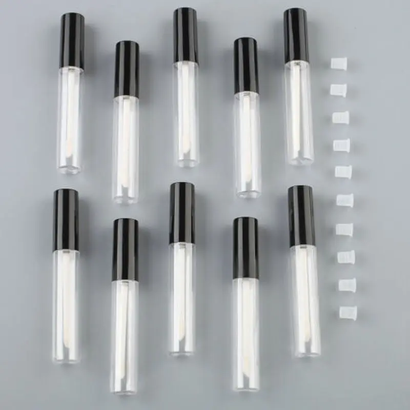 Пустой прозрачный блеск для губ 100 шт. 10 мл мерцающий крем тени век контейнер