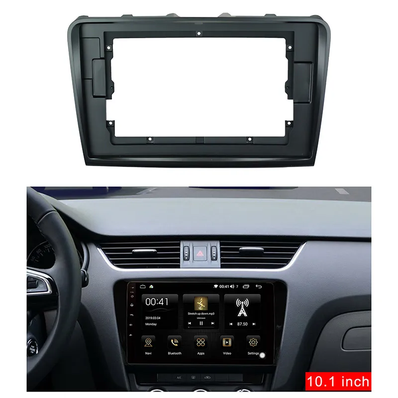 

Double Din Car Radio Fascia Dash Kit Fit Installation Trim Facia Face Plate Panel DVD Frame for For Skoda Haoru 2009-201 Stereo