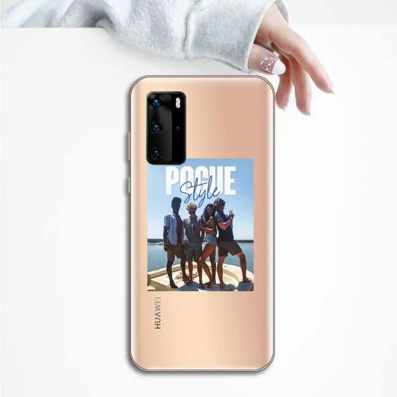 

Outer Banks-Livin' The Pogue Life Phone Case Transparent for Huawei P20 P30 P40 lite pro P smart 2019 honor 8x 10i