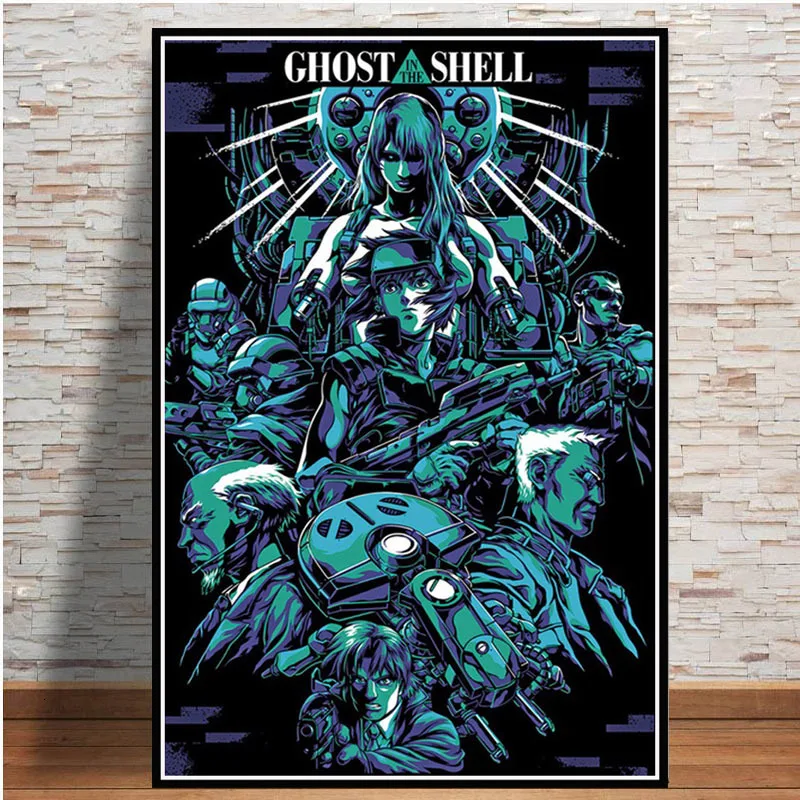6 Poster And Prints Hot Ghost In The Shell Fight Police Japan Anime Art Paintings Canvas Wall Pictures For Living Room Home Decor - Цвет: 6