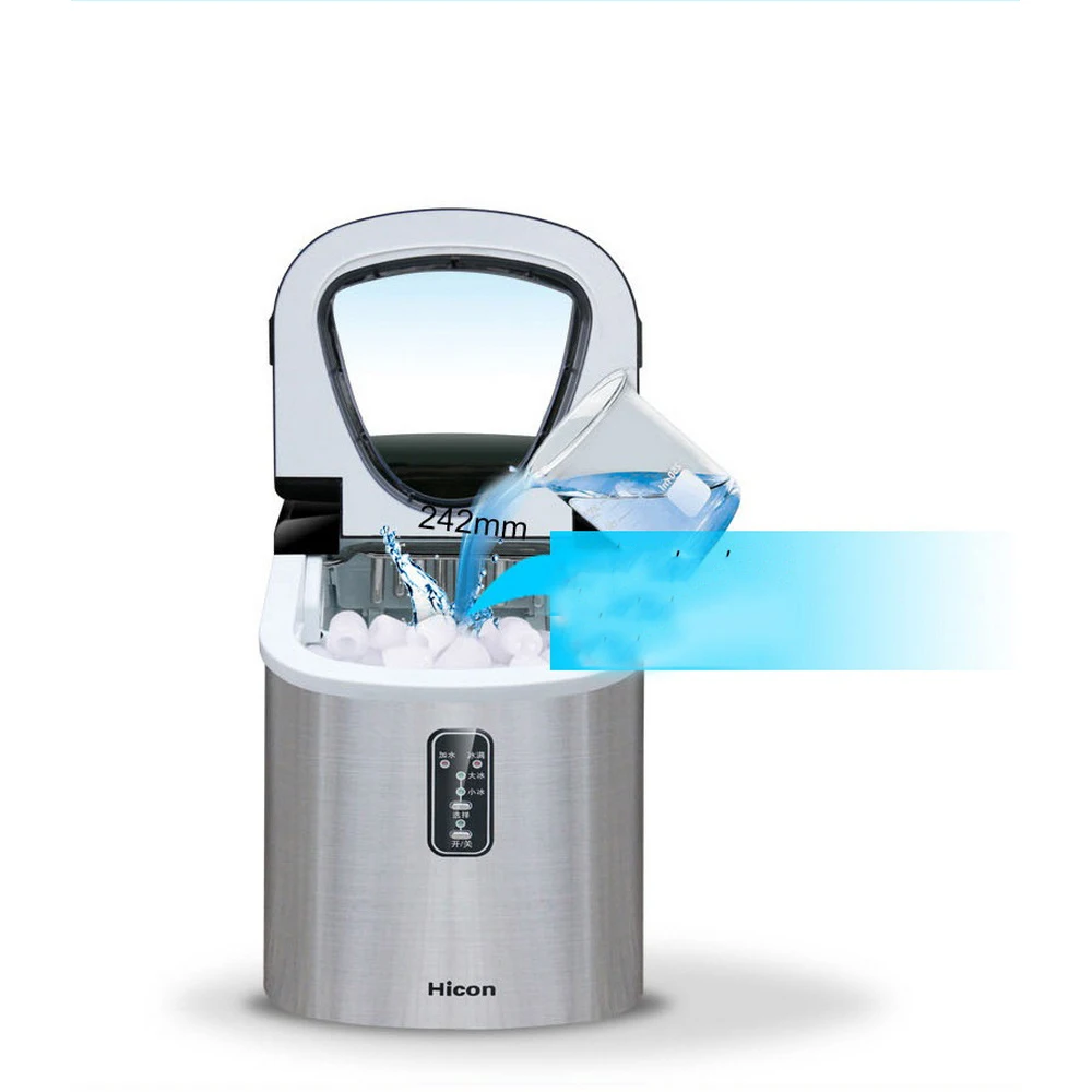 売る ポータブル自動電気製氷機家庭用ミニ正方形製氷機12キロ/24hホーム家族小さなバーコーヒーショップ