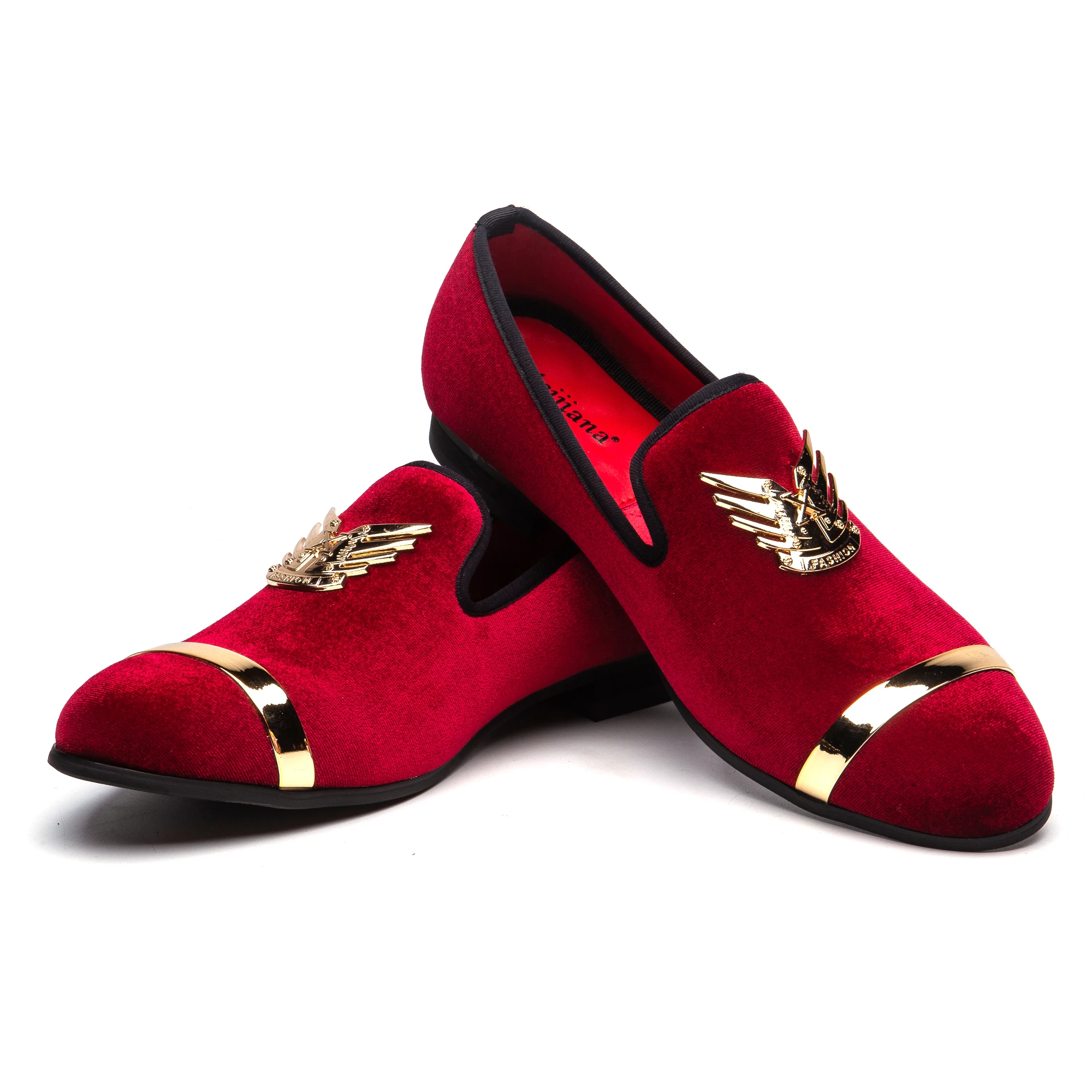 MEIJIANA Красные вельветовые туфли ручной работы вечерние НКИ и свадьбы мужские