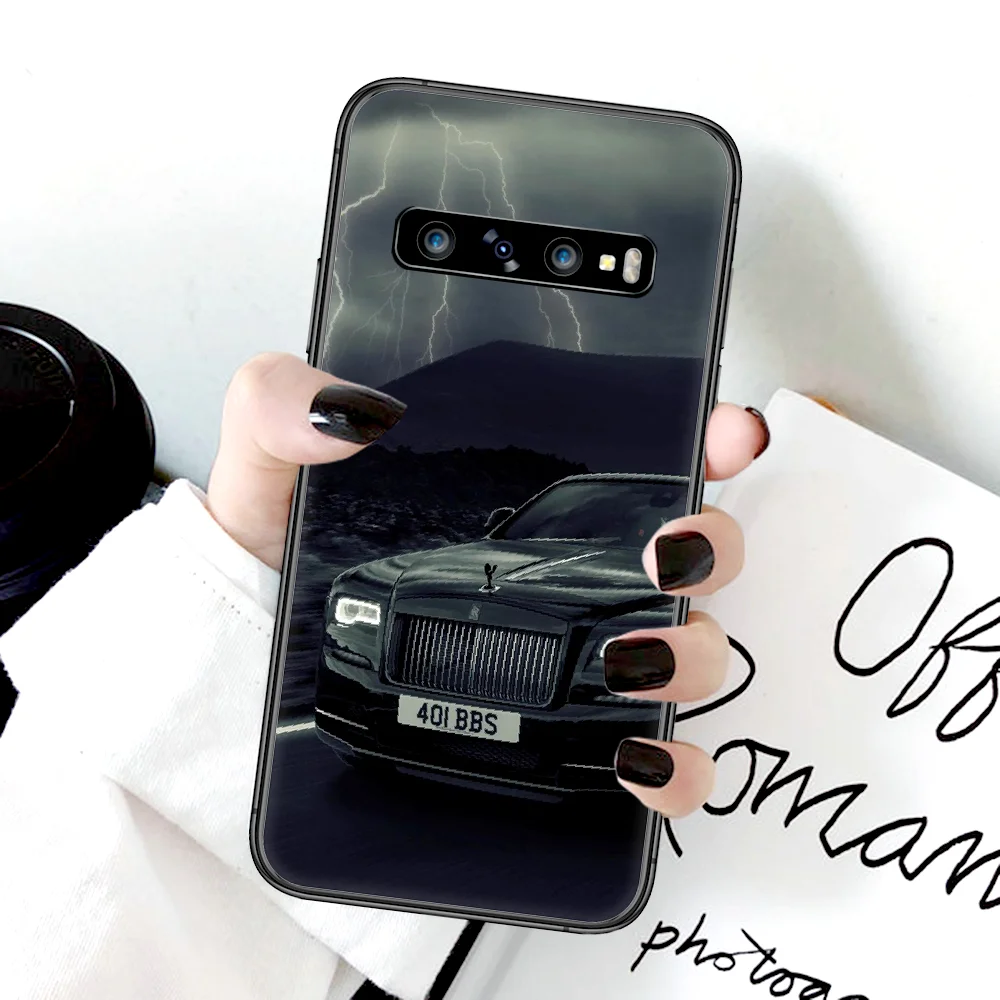 

Cool Rolls Royces Car Phone Case For Samsung Galaxy Note S 8 9 10 20 Plus E Lite Uitra black Cover Tpu Hoesjes 3D Coque Fashion
