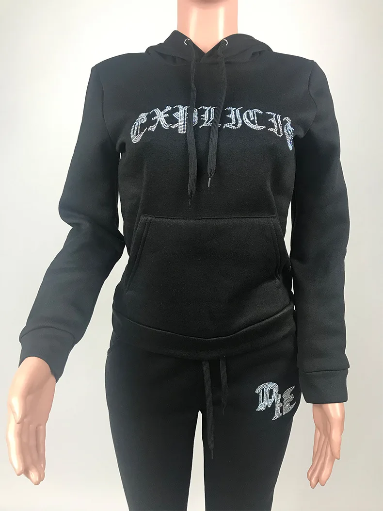 Лидер продаж флисовый комплект для активного отдыха из двух предметов свитшот с