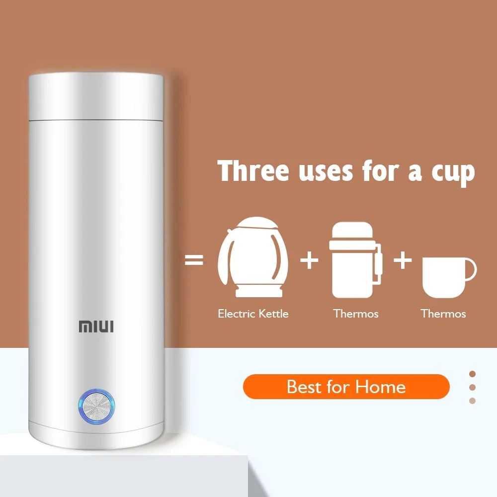 Портативный электрический чайник Xiaomi 400 мл перезаряжаемый с теплоизоляцией |