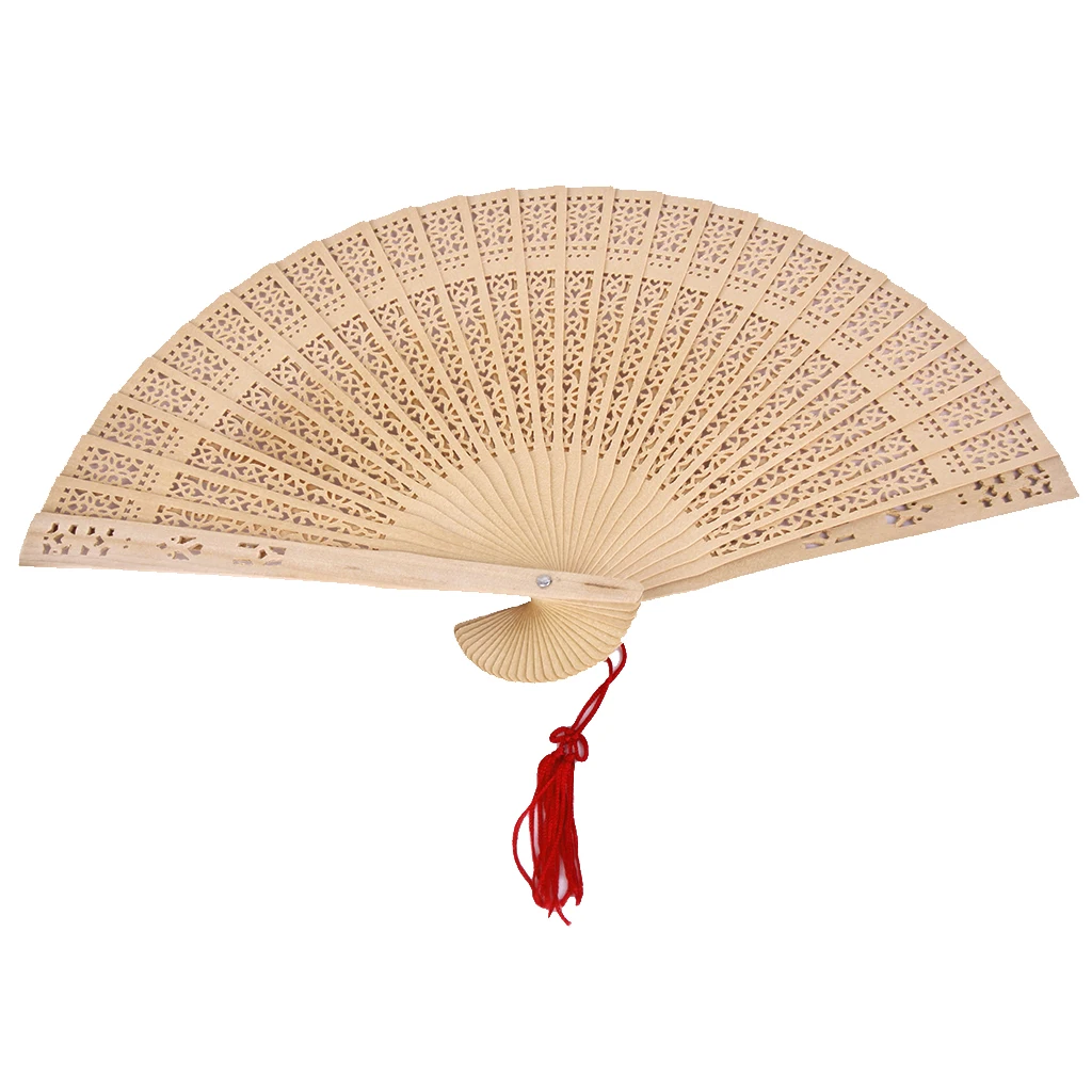 

New Hot Sale Chinese Japanese Sandalwood Hand Fan Wooden Scented for Wedding Party Gift