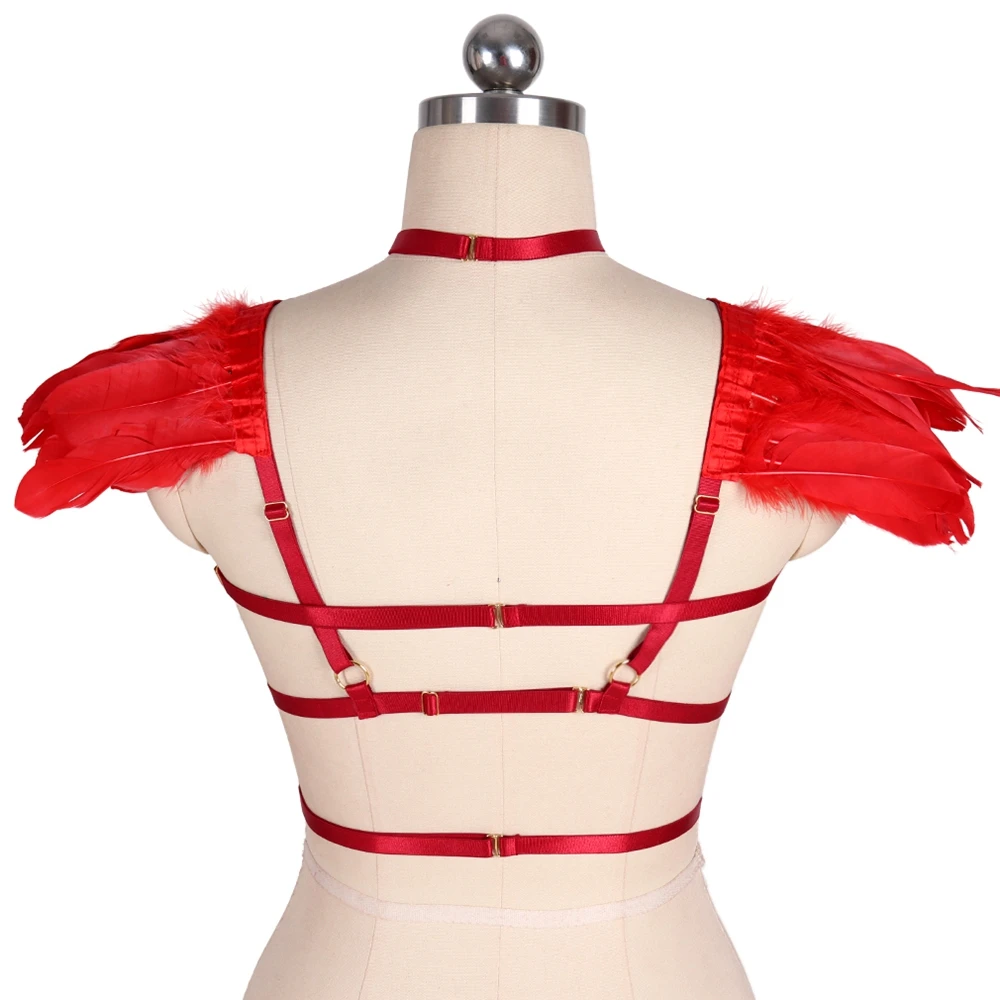 Портупея для груди в готическом стиле БДСМ панк |