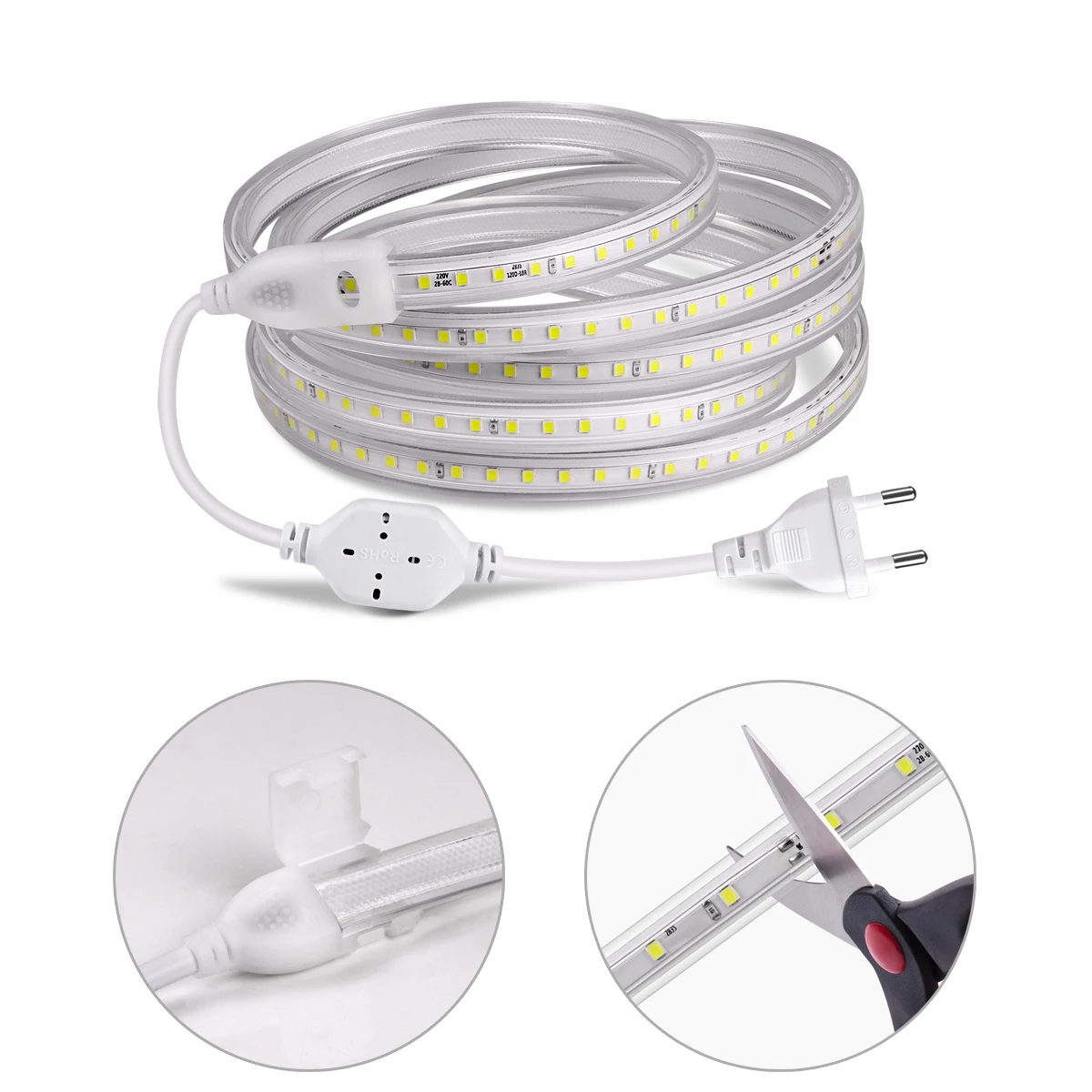 Светодиодная лампа 220 В для подсветильник Ки телевизора гибкая светодиодная