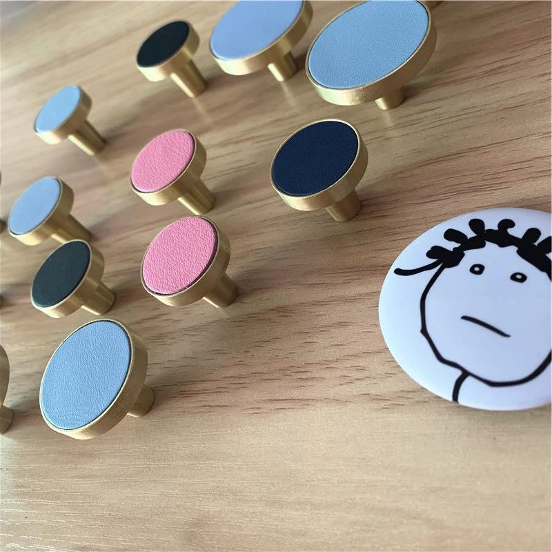 LCH скандинавский стиль твердая латунь инкрустированная розовым черным