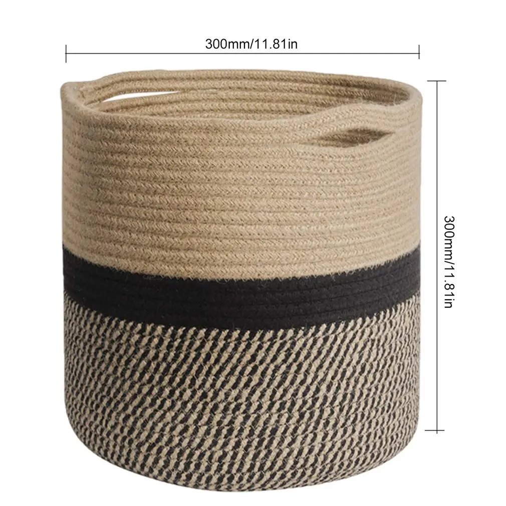 

Cotton Rope Woven Flower Pot Storage Basket Flower Pot Storage Frame Simple And Elegant Design Handmade Basket