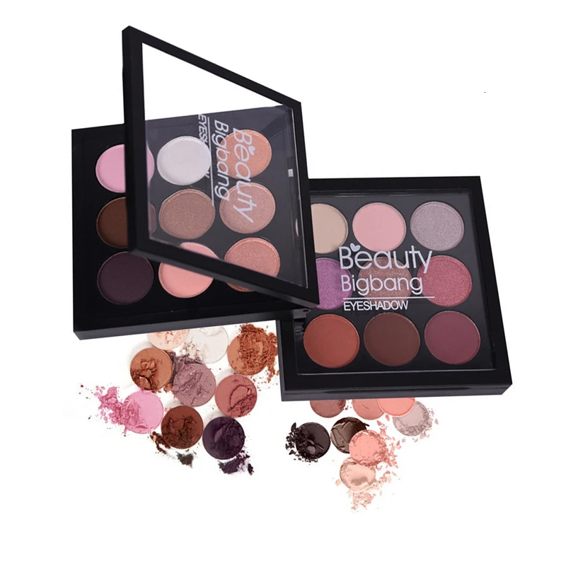 BeautyBigBang 9 цветов матовые мерцающие тени для век палитра дымчатые макияж Sombras Maquiagens