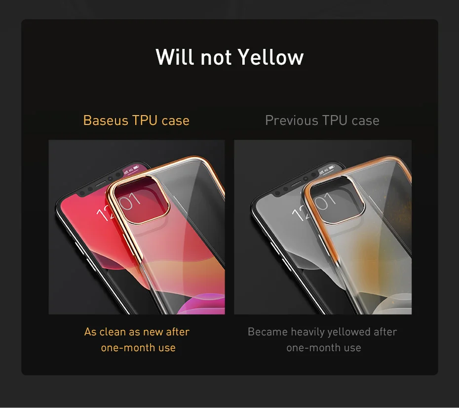 Роскошный прозрачный чехол Baseus для iPhone 11 Pro Max, ультра тонкий чехол для iPhone 11 Pro Max 5,8 6,1 6,5, чехол s, новейший чехол