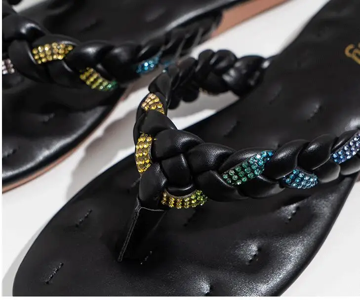 Xgravity флип флоп дизайн для женщин на плоской подошве с украшением в виде