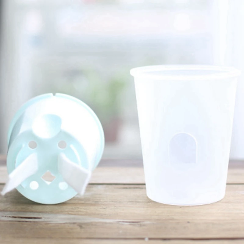 

10 Pcs Plastic Planters Plant Pots Modern Decorative Gardening Pot with Drainage, 5 Pcs A & 5 Pcs B