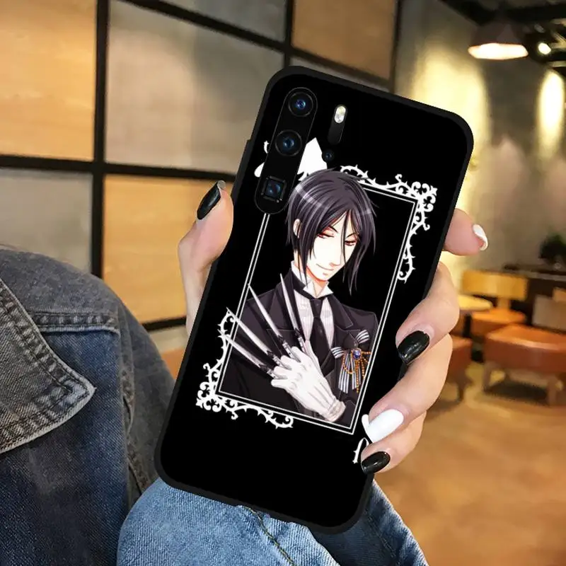 

Hot Black Butler Anime Phone Case For Huawei honor Mate P 9 10 20 30 40 Pro 10i 7 8 a x Lite nova 5t