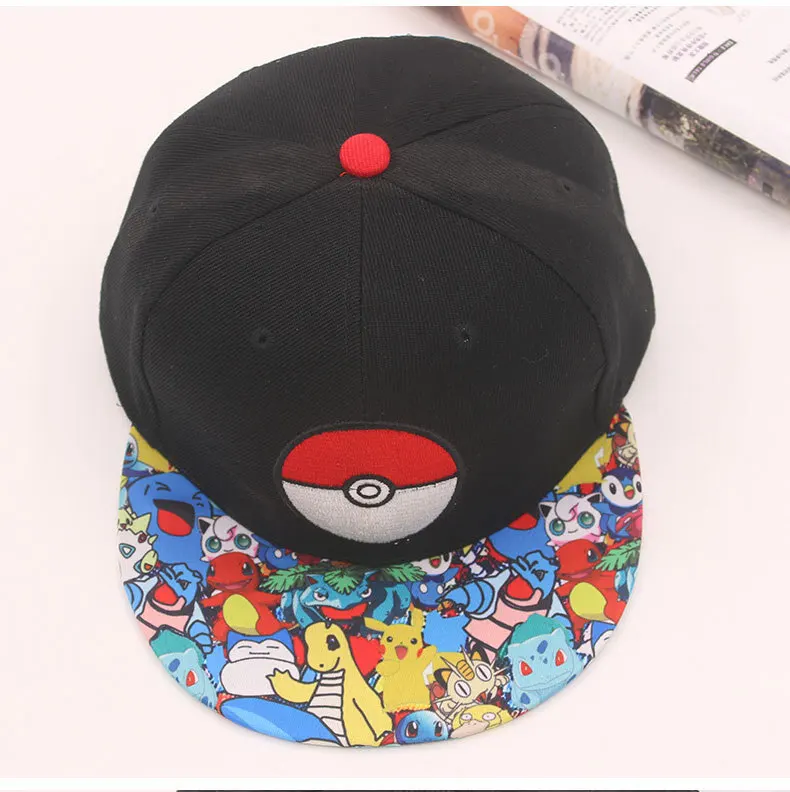 Аниме шляпа Pokemon унисекс взрослая бейсболка с изображением героев мультфильма