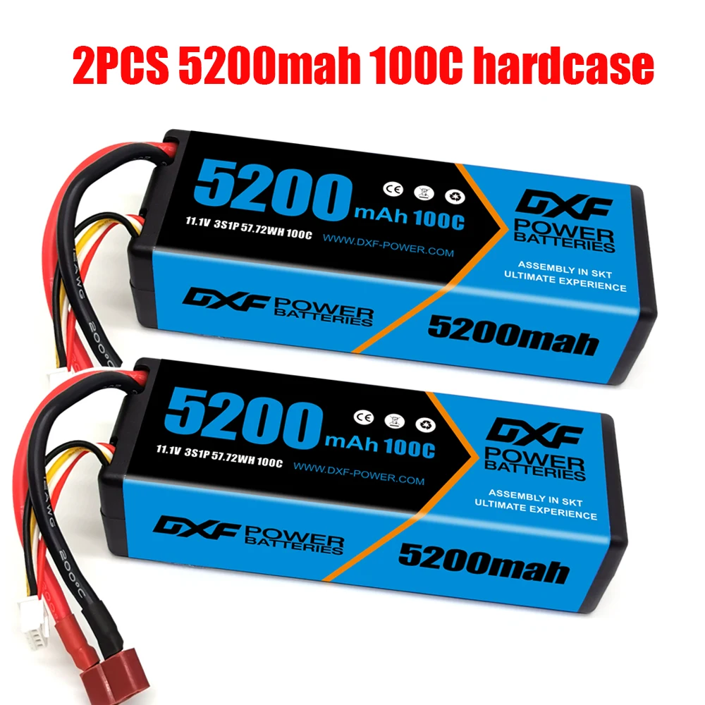 DXF lipo 3S 4S battery 11.1V 14.8v 8400mAh 8000mah 6750mah 6500mah 5200mah 120C 130C 100C for cars enlarge