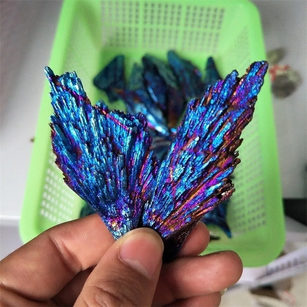 Гальваническое натуральное павлинье перо хрустальные скопления черного