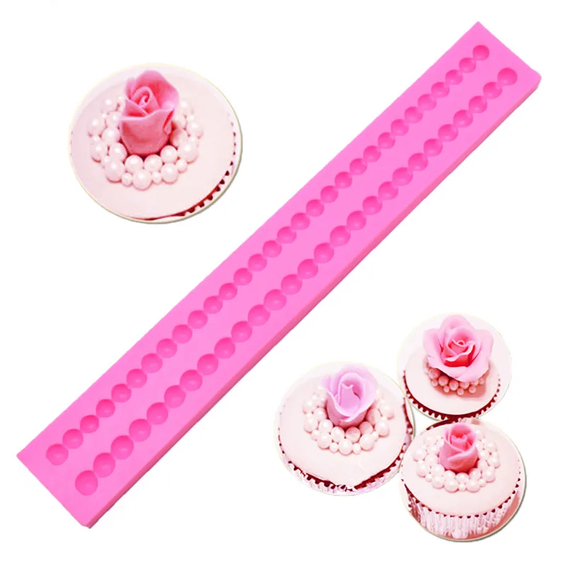 Силиконовая форма в форме жемчужной цепочки искусственная смола для хлеба мусса