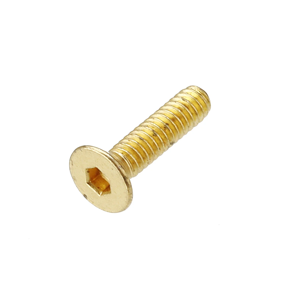 Suleve M2.5AH2 50Pcs Titanium Plated M2.5 Hex Socket Flat Head Countersunk Screws Alloy Steel 12.9 Grade Screw Bolt 5-12mm | Обустройство