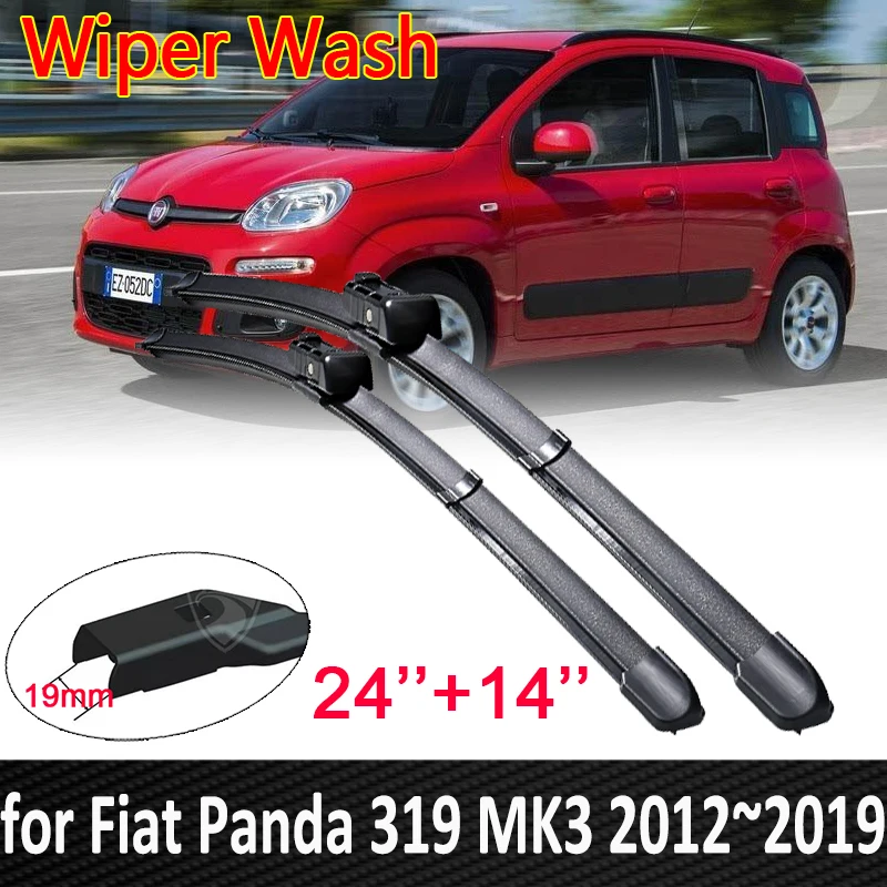 

Car Wiper Blades for Fiat Panda 319 MK3 2012~2019 2013 2014 2015 2016 2017 Front Window Windshield Windscreen Car Accessories