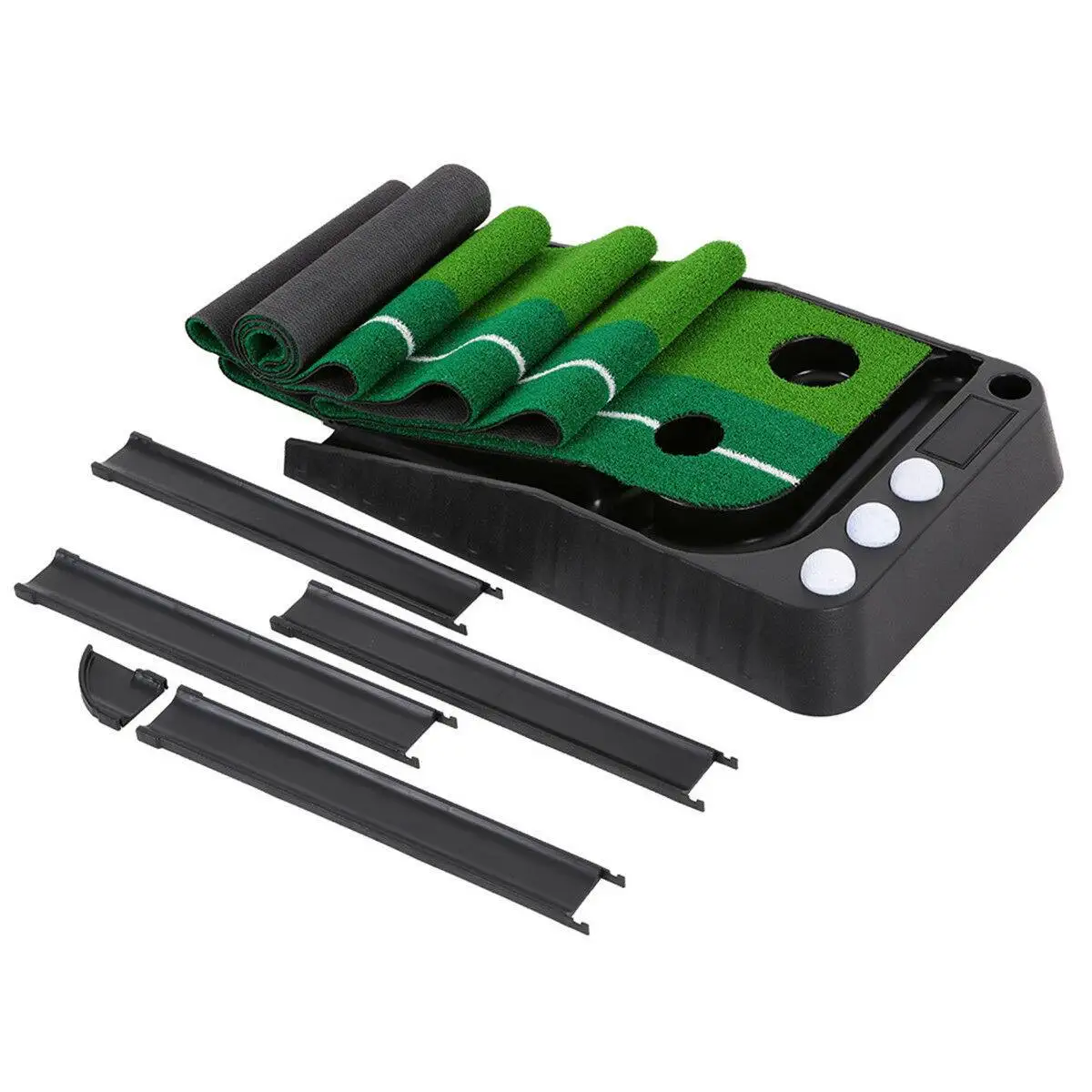 

NEW 2.5M Golf Putting Mat Golf Putter Trainer Green Putter Carpet Practice Set Ball Return Mini Golf Putting Green Fairway