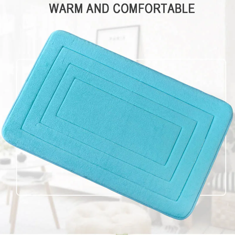 Ванная комната ковролин Memory Foam коврик для ванной нескользящие водопоглощение 50*80 см носочные подстилка, напольный коврик ковер дверной коврик для ванной