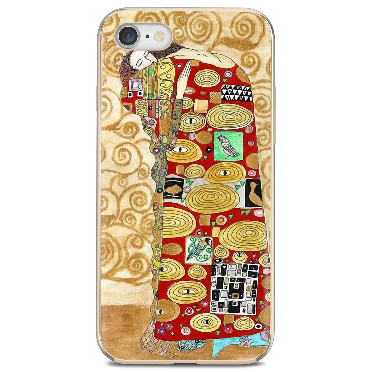 Чехол Kiss by Gustav Klimt для iPhone 11 Pro 4 4S 5 5S SE 5C 6 6S 7 8X10 XR XS Plus Max iPod Touch мягкий силиконовый