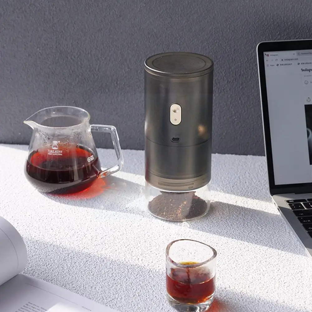 

Electric Coffee Bean Grinder Household Small Automatic Grinder Tobacco Spice Coffee Pepper Portable Nuts Flour Herbs Grains M9M6