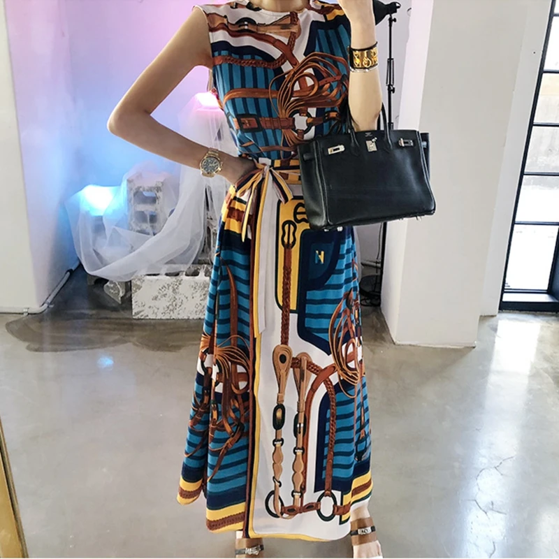 Женская рубашка с поясом на резинке модная в Корейском стиле круглым вырезом