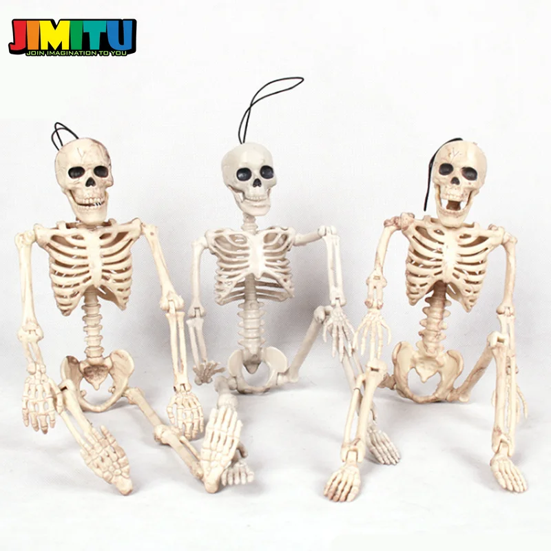 Funny Toy Halloween Skeleton Bride and Groom Plastic Lifelike Human Bones Skull Figurine for Decoration Horror | Игрушки и хобби