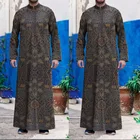 Рамадан камис, Мужская абайя, Дубай, индейка, индийский исламский стиль, одежда, новинка 2022, мусульманская Мода, длинный рукав, халат, повседневное свободное мягкое платье