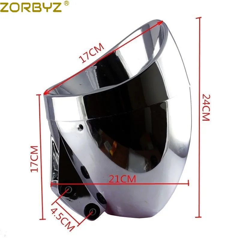 Мотоциклетная хромированная галогенная фара ZORBYZ 6 5 дюйма подходит для Harley Honda