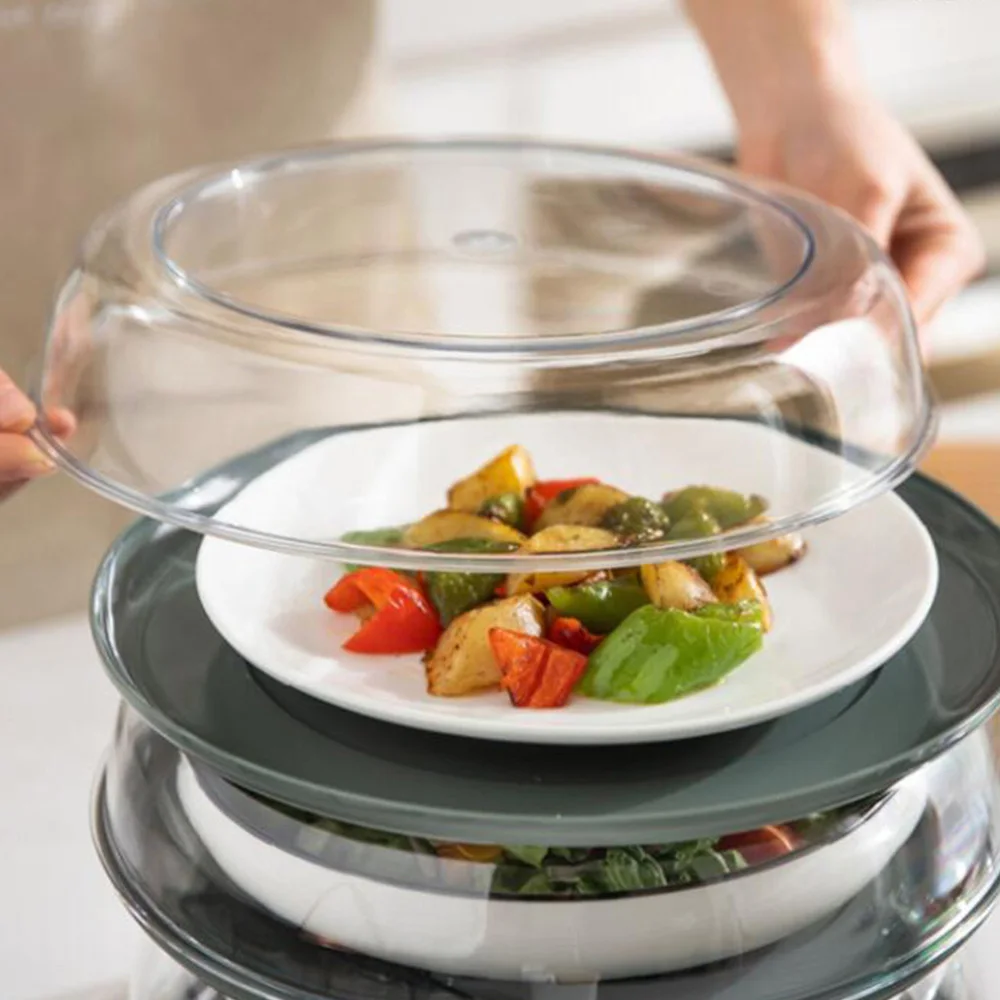 

1pc Transparent Food Tent Stackable Heat Preservation Dish Cover