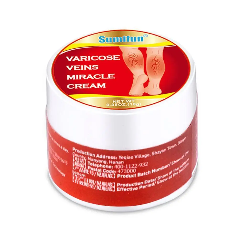 

10g Varicose Vein Treatment Ointment Thigh Spider Removal Cream Vasculitis Phlebitis Anti Swelling Pain Relief Plaster