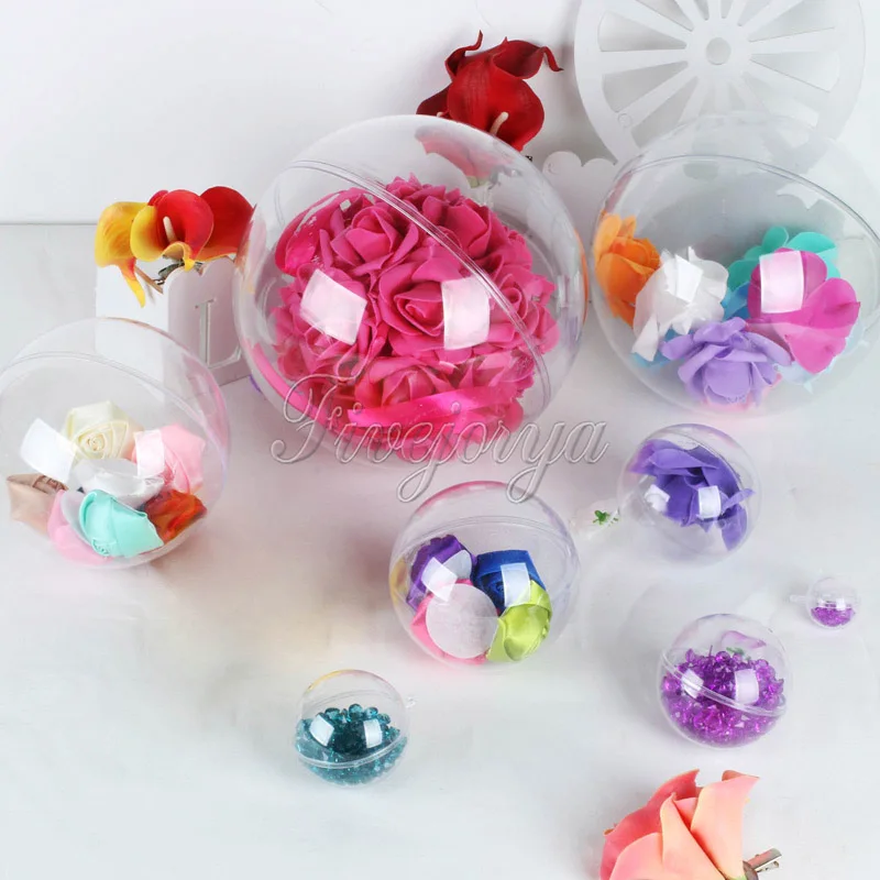 Прозрачная пластиковая подарочная коробка для конфет Заполняемые шарики