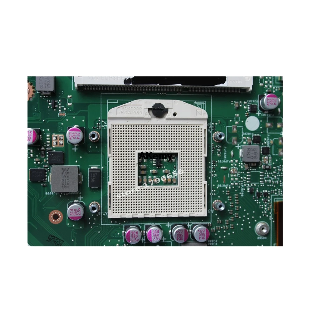 Материнская плата X55VD Asus X55V REV2.0 REV2.1 материнская для ноутбука с GT610M + 2 Гб тестовая