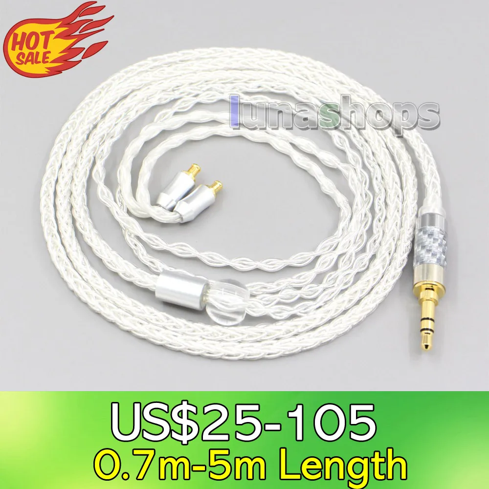 

8-ядерный посеребренный кабель для наушников LN006572 OCC