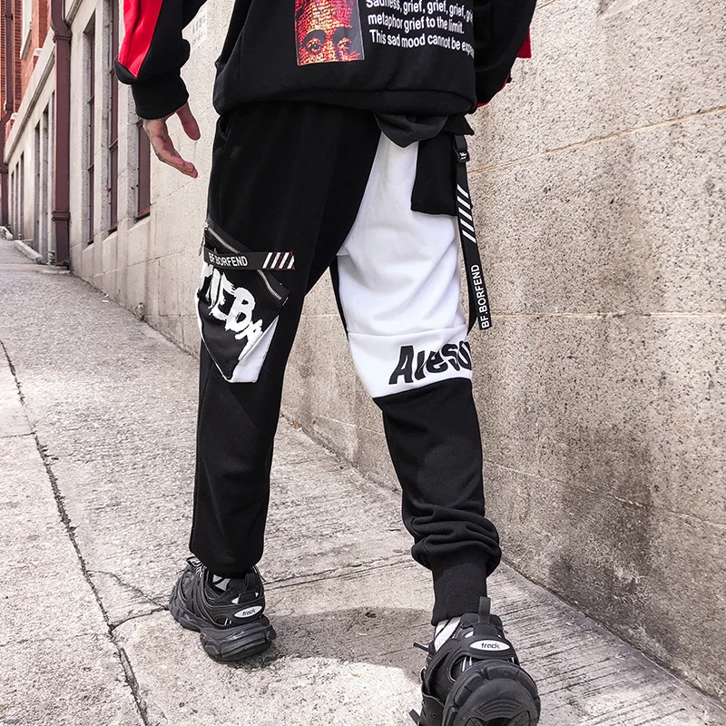 

Streetwear Sweatpants Men Jogger Elastic Waist Ankle-length Pants Fashion Autumn Mens Joggers Casual Cargo Pants Men Trousers