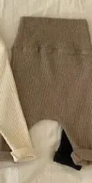 MILANCEL/Леггинсы для малышей; обтягивающие леггинсы в полоску для маленьких мальчиков; корейские леггинсы для девочек - Цвет: Коричневый