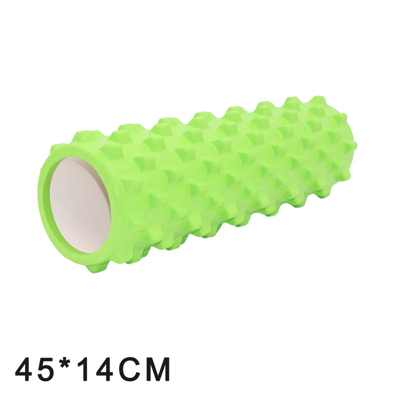 45cm Колонка для йоги, фитнеса, пилатеса, Йога, пена, роликовые блоки, поезд, тренажерный зал, мышечный массаж, сетка, триггер, точечная терапия, физиотерапия, упражнения - Цвет: 45cm